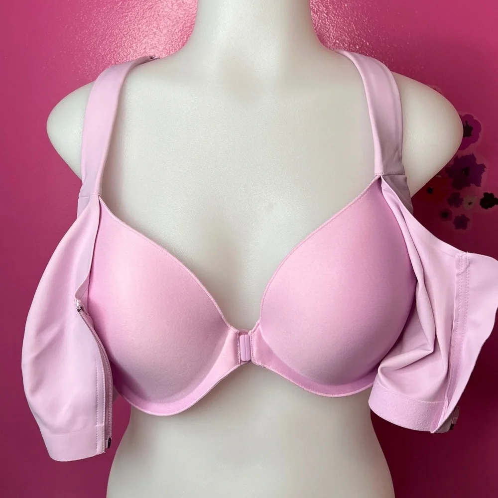 Victoria’s Secret bubblegum pink Zip-Front Sports Bra cup size 36DD - Picture 4 of 6